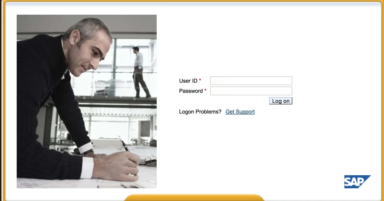 SAP Login Page